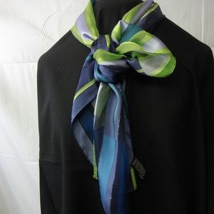 Jones New York Silk Stripe Scarf